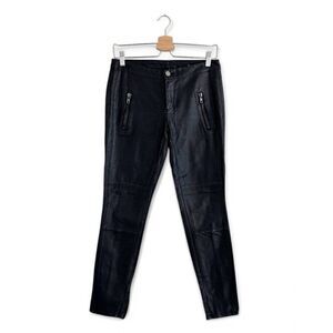 Blank NYC Black Vegan Faux Leather Moto Pant Leggings Size 27